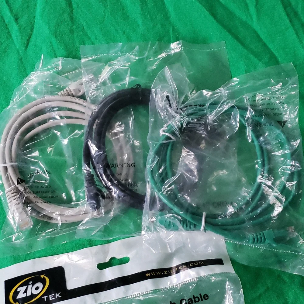 Bundle of Cat 5 Ethernet Patch Cables 5 (3ft) 3(6ft) 1(7ft) 1(14ft)